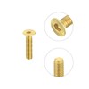 sourcing map Flat Head Screws M3 0.5 x 12 mm