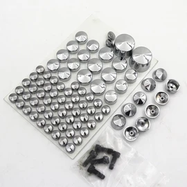 81Pcs Bolt Caps Topper Cover for Harley Softail Twin Cam 2007-Up