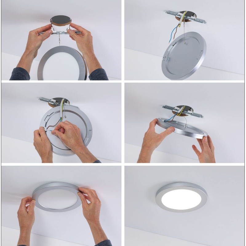 Paulmann 93098 LED Panel recessed panel 2in1 Cover-it 225mm round