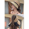 Women Ponytail Hole Sun Straw Hat Uv SPF UPF 50