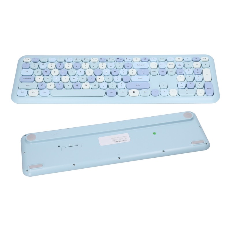 Keyboard Mouse Combo 2.4G Retro Multi Color Mute Cover Wireless