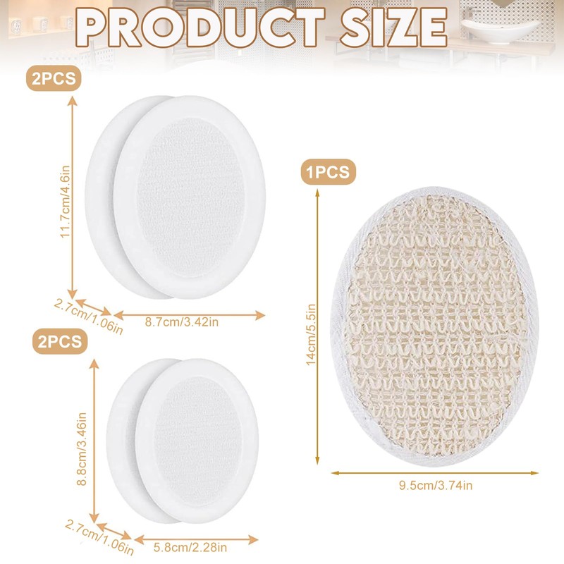 Back Brush Set Removable Cream Aid for Back Shower Brush