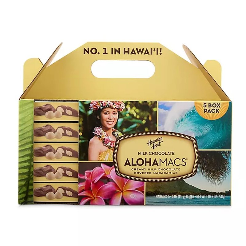 Hawaiian Host Alohamacs Milk Chocolate The Original Chocolate Covered Macadamia