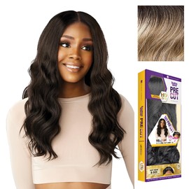 Sensationnel Butta Lace Precut Wigs - Unit 13 Glueless Extra Wide 5 Inch Deep Parting Synthetic Pre Tweezed Smaller Knot Hairline (BALAYAGEASHBLONDE)
