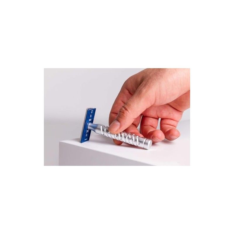 The Goodfellas' smile Styletto Shadow Blue Safety Razor