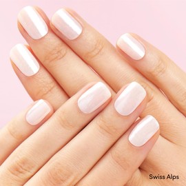 Dashing Diva Glaze Nail Strip Duo - Perfect Petals Collection - Swiss Alps & Daisy Dukes - Long Lasting, Chip Resistant, Semicured Gel Nail Strips - Contains 2 Colors