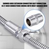 Shower Hose Extension Connector, Male NPT 1/2x Male NPT 1/2