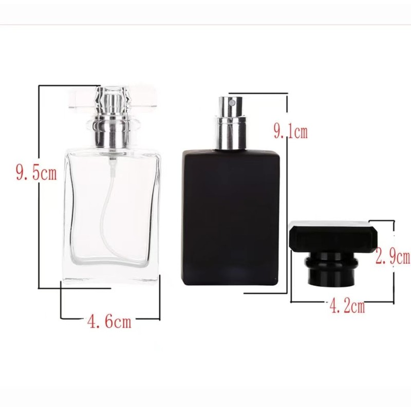 Foraineam 8 Pack 30ml / 1 oz. Black Refillable Perfume