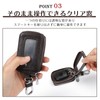 imeetu Key Case, Smart Key Case with Carabiner, 2 Rooms,