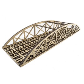 War World Scenics Double Track Hi-Detail Bowstring Bridge 450mm – OO/HO Model Railway Diorama