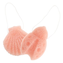 SAFIGLE 2pcs Konjac Face Washing Sponge Set Exfoliating Facial Scrubber for Adults Boys and Girls Soft Bath Sponge for Gentle Cleansing for Daily Use and Travel