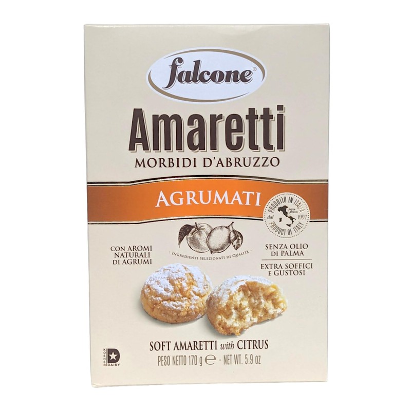 Falcone Soft Amaretti Agli Agrumi 170g - Pack of 3