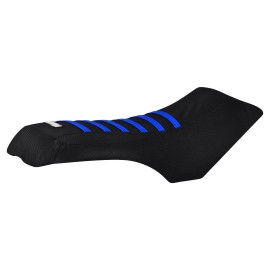 Enjoy Mfg 2005-2009 Arctic Cat Automatic 650 700 Seat Cover  ALL BLACK/TM BLUE RIBS #380