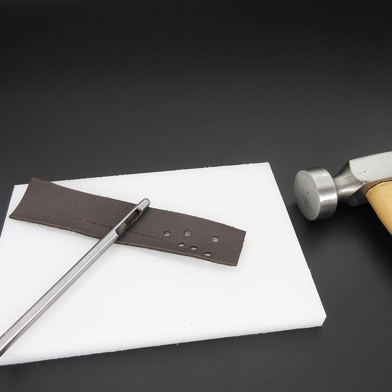 YQkangzhu 10 PCS 0.5mm-5mm Leather Hole Punch Set, Belt Hole