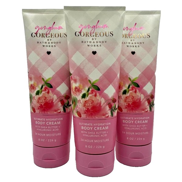 3 GINGHAM GORGEOUS Ultimate Hydration bath & Body Cream 8