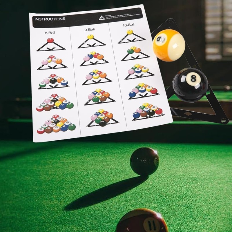 Laroal 6 Pcs Billiard Triangle Set Magic Rack Pro Perfect