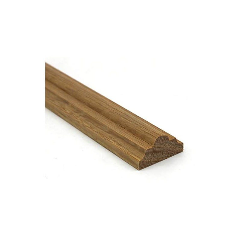 3/4" x 1 1/2" Red Oak Hardwood Panel Molding, Decorative
