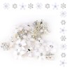 Norbiariz 20Pcs Small Flower Hair Clips for Girls Rhinestones Hair