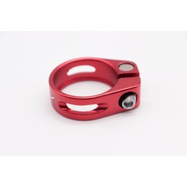 Super Light Aluminium Bicycle Seat Clamp Saddle Clamp 31.8 mm (Red)