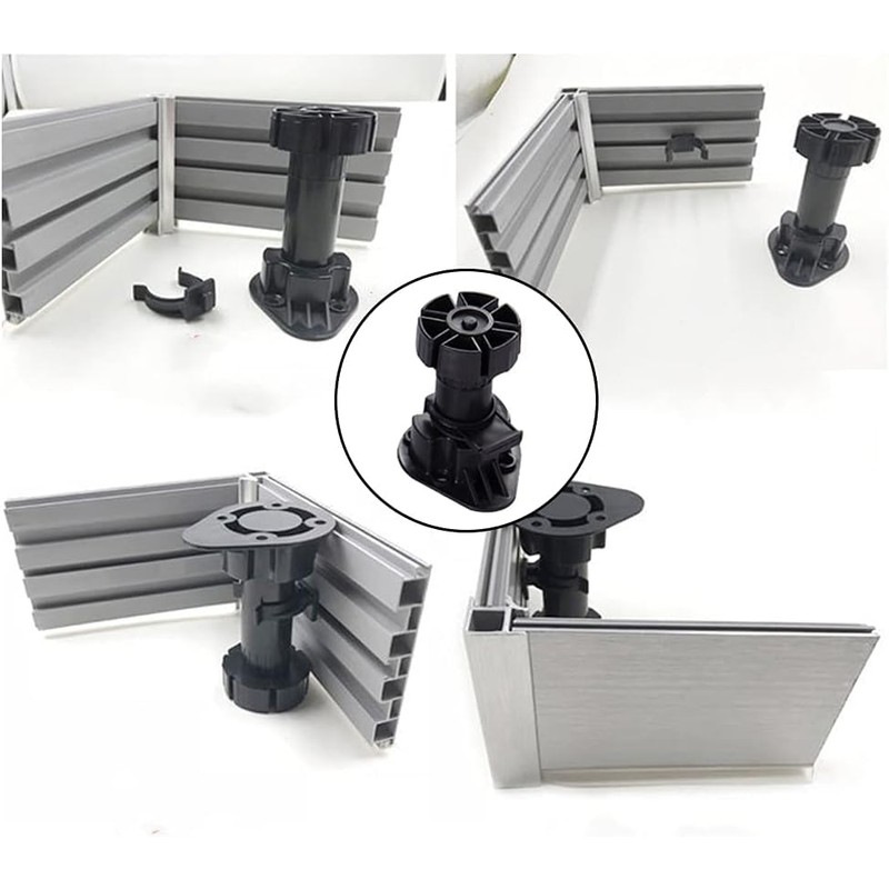 SHIERYUE 4 Pack Adjustable Furniture Feet,Adjustable Cabinet Legs for Kitchen