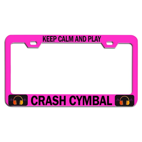 Custom Brother - Keep Calm and Play Crash CYMBAL Pink