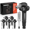 A-Premium Set of 6 Ignition Coil Pack and Iridium+Platinum Spark