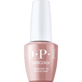 OPI GelColor, Dark Brown Opaque Crème Gel Nail Polish, Up to 3 Weeks of Wear & Self-Correcting Formula, Barefoot in Barcelona, 0.5 fl oz