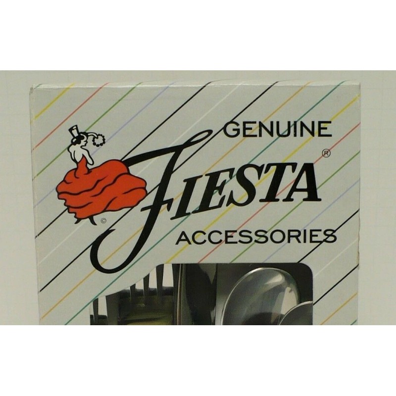 FIESTA LILAC SWIRL FLATWARE 5 Pc Set: "New 1995 Original