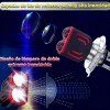 Faros Led Para Moto H4 Ba20d H6 Doble Lente Luz