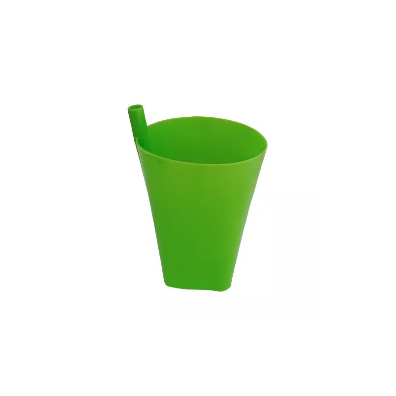 Vaso 30 Vasos De Plástico Con Popote Para Niño 349ml