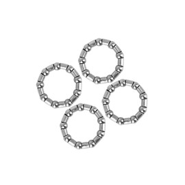 BULLSPANN Ball Bearing Cage Crank Bearing Wheel Bearing Retainer for Bicycle 44mm x 9 Steel 4pcs