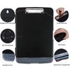 ZITUZY Clipboard A4 with Lid, Plastic Clipboard with Tray, Portable