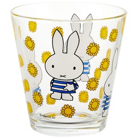 DICK 264880 BRUNAxSPACEJOY Miffy Sunflower Glass, 8.5 fl oz (250 ml)