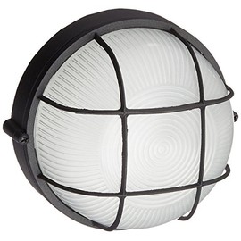 Trans Globe Lighting TG41505 BK Transitional One Bulkhead Outdoor-Post-Lights, 8-Inch, Black