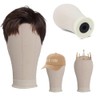 22" Faceless Mannequin Head Canvas Wig & Hat Stand (22")