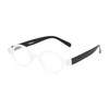 Round Reading Glasses in Clear/Black by Readers.com | The Flamingo