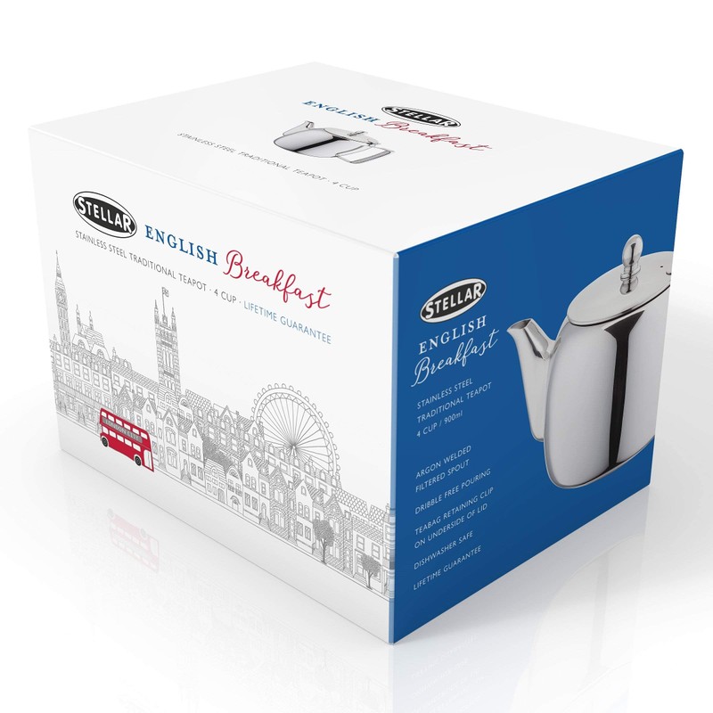 Stellar Traditional Teapot 4 Cup 900ml