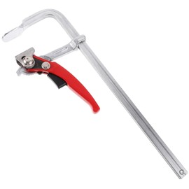 Operitacx 1 Stück F Befestigungs F Clip Holzbearbeitungsklemmen Hochleistungs Ratschen Festklemme Fester Clip Hilfswerkzeug Fester F Clip Kohlenstoffstahl Silber