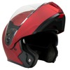 Milwaukee Helmets MPH9827DOT Cypher Flat Red Advanced Motorcycle Modular Helmet