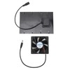 Solar Panel Fan Reduce Temperature Humidity IPX7 Waterproof Solar Powered