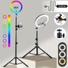UEGOGO 10-inch RGB Ring Light With Adjustable Tripod Bracket And
