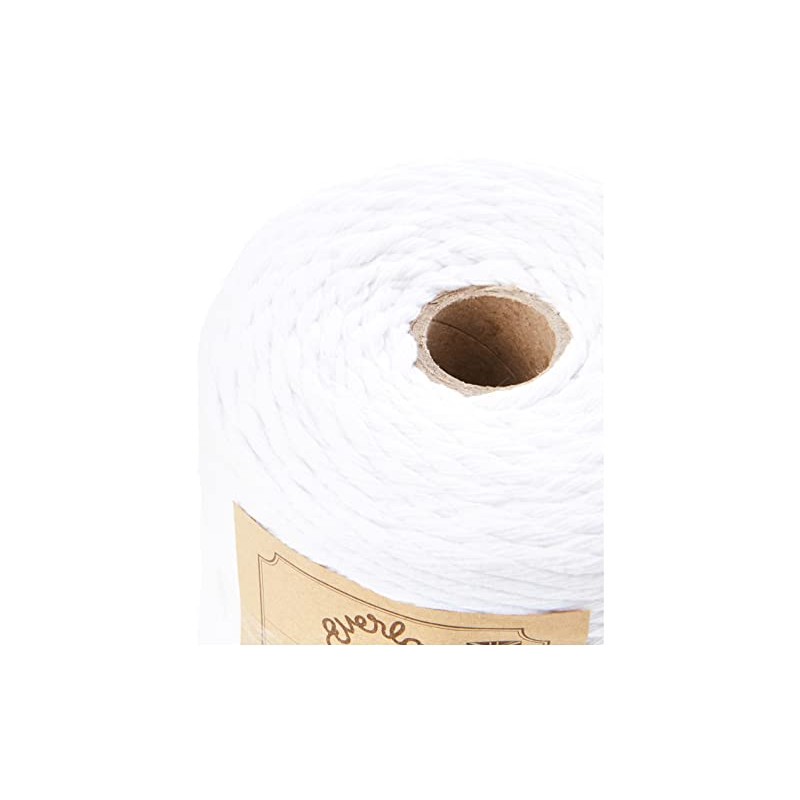 0.5KG SPOOLS EVERLASTO SINGLE TWIST SOFT COTTON MACRAME CRAFT TWINE