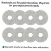 8 Pack Mop Pad Replacement Parts for ECOVACS Deebot T20