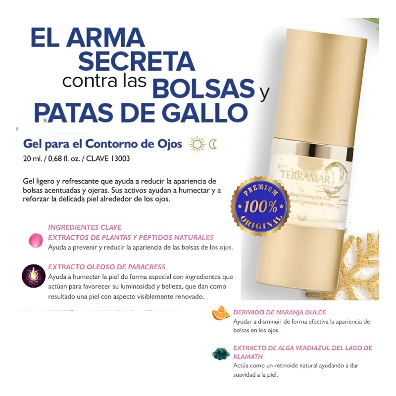 Gel Contorno De Ojos Para Patas De Gallo Terramar