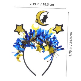 Baluue Eid Headband Moon and Star Design Stylish Hairband for Ramadan Celebrations Comfortable and Accessory for Islamic Festivals for Eid Mubarak Parties