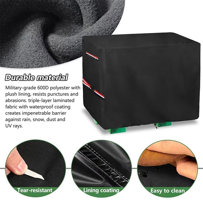 Air Compressor Cover with Plush Lining, Waterproof Compressor Cover, Suitable