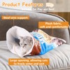 HANSOM Cat Tunnel Bag Toy Cat Sleeping Bagfor Indoor Cats
