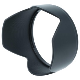 vhbw Lens Hood Compatible with Olympus M.ZUIKO DIGI ED 40-150mm f4.0-5.6 58mm 58mm Lens Black Plastic Tulip Shape 7.5cm