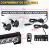 TeddyTT Emergency Strobe Lights Bar Directional Traffic Advisor Warning Strobe