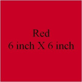50 Tile Transfer Stickers 6 inch X 6 inch Red